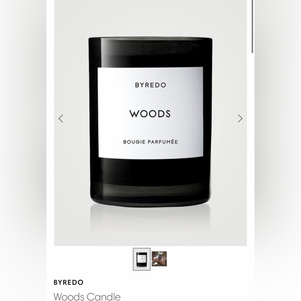 Byredo Woods Candle - Black & White Label